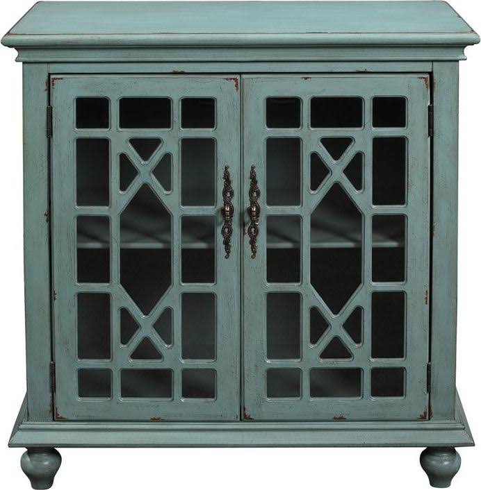Blue Two Door Cabinet Z665508