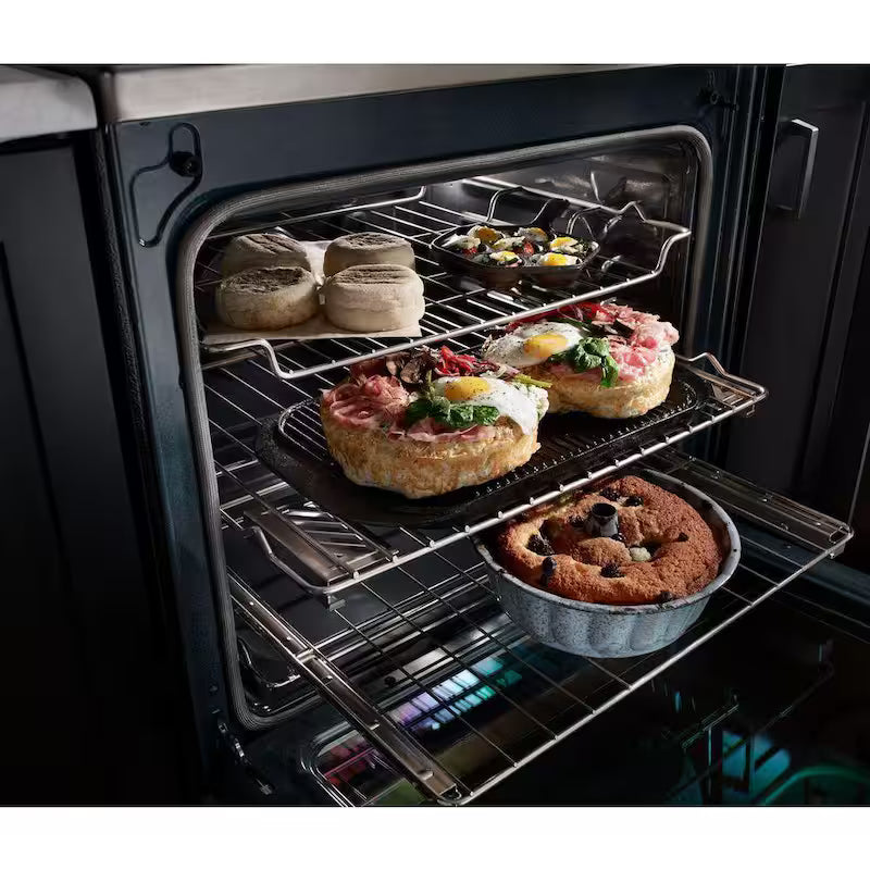 6.4 cu. ft. White Electric Range with Convection Oven J494301