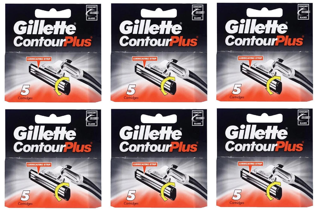 Contour Plus Refill Blade Cartridges, 5 Count, Pack of 6 G8937