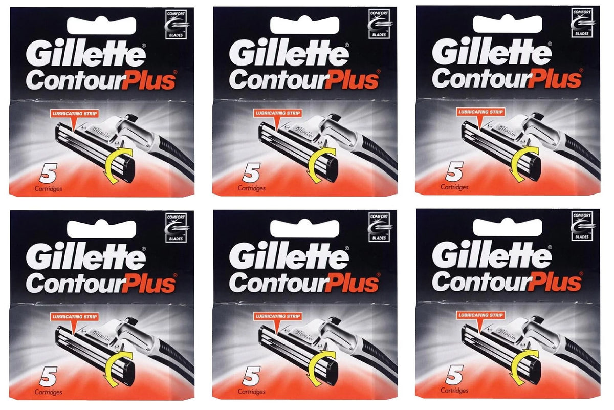 Contour Plus Refill Blade Cartridges, 5 Count, Pack of 6 G8937
