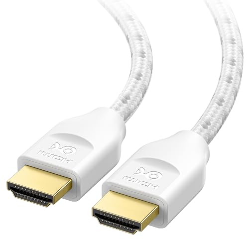 White Braided 8K HDMI Cable 13.1 ft G214475