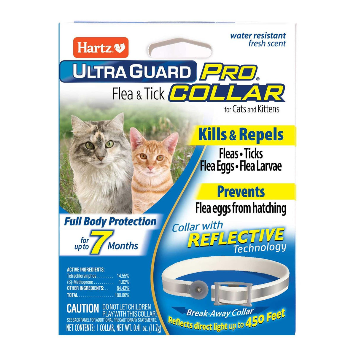 Reflective Flea and Tick Collar for Cats and Kittens J641653