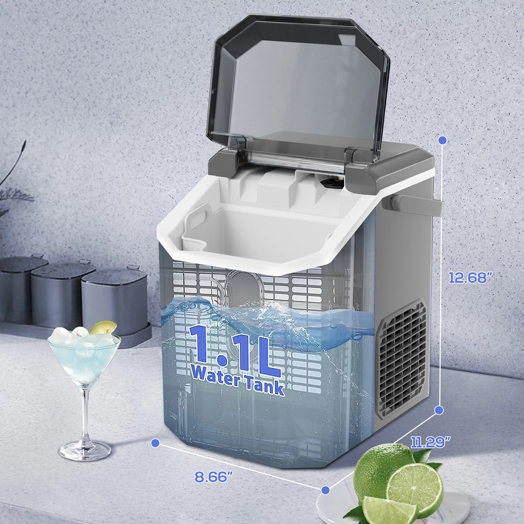Portable Countertop Nugget Ice Maker 34lbs/24H V7493