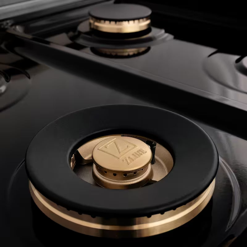 60 in. 9 Burner Double Oven Dual Fuel Range in Stainless Steel and Matte Black M645