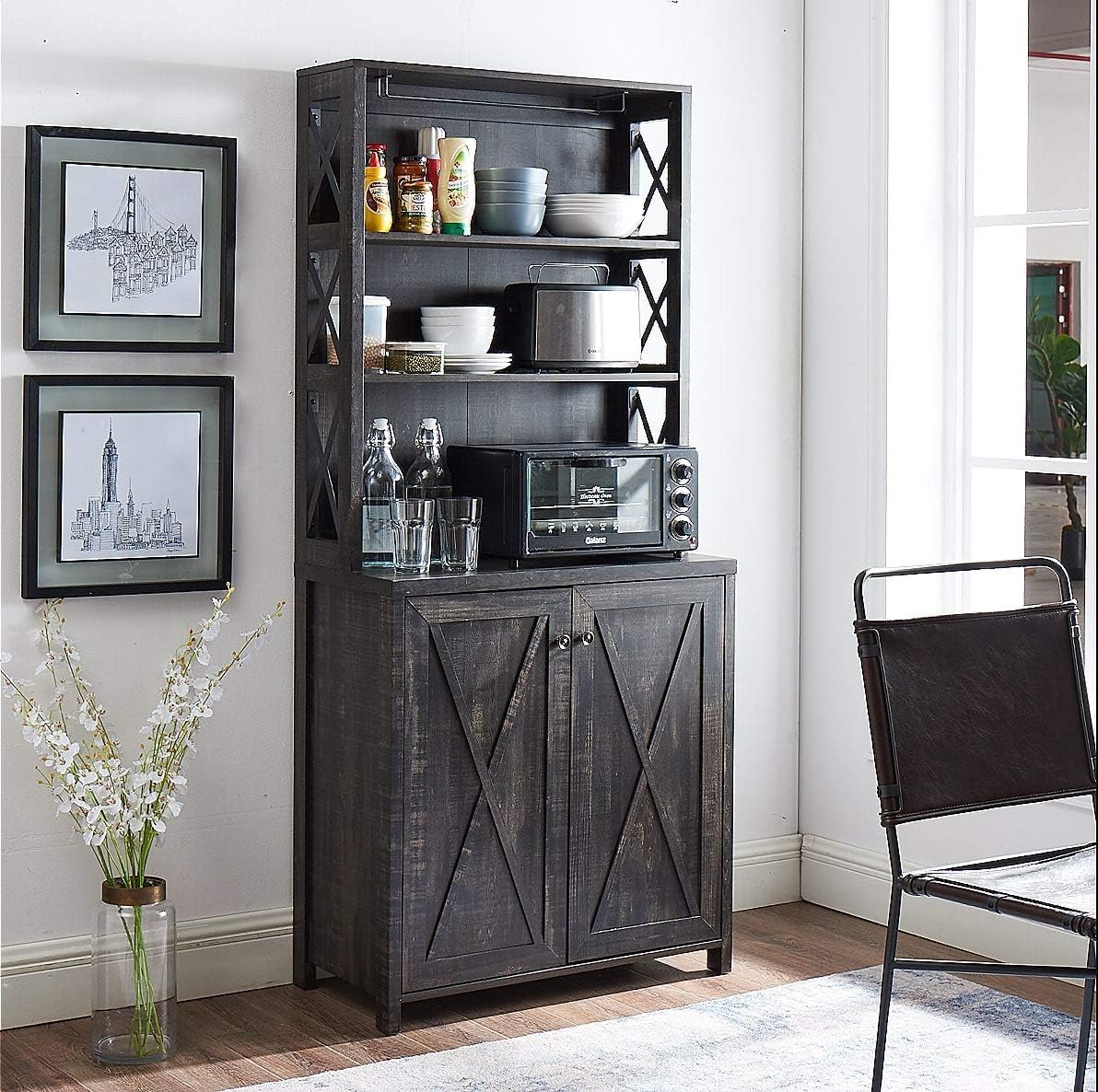 Charcoal Bar Cabinet Y34553