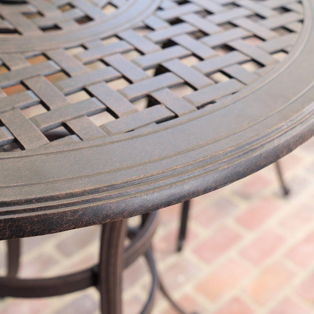 Cast Aluminum Round Bar Table H36136