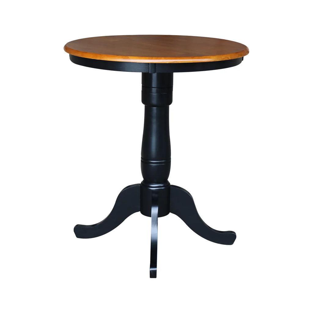 3-Piece Round Counter Height Dining Table with 2 Stools Q990