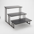 Black 3 Tier Rectangular Display Stand D6786