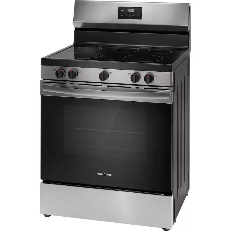 5 Element Freestanding Electric Range in Stainless Steel Q973093