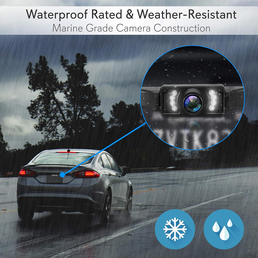 Waterproof Wireless Rear View Camera with 4.3” Color LCD Display G7956
