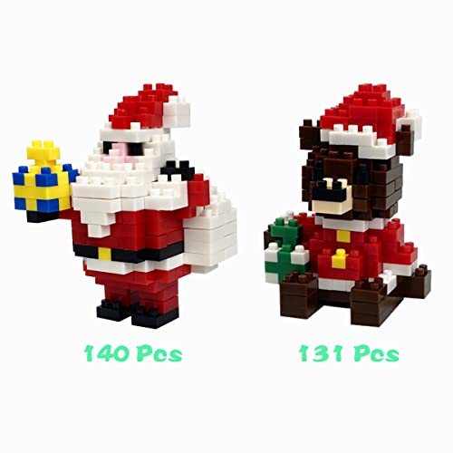 4 Pack Christmas Building Block Toys H259