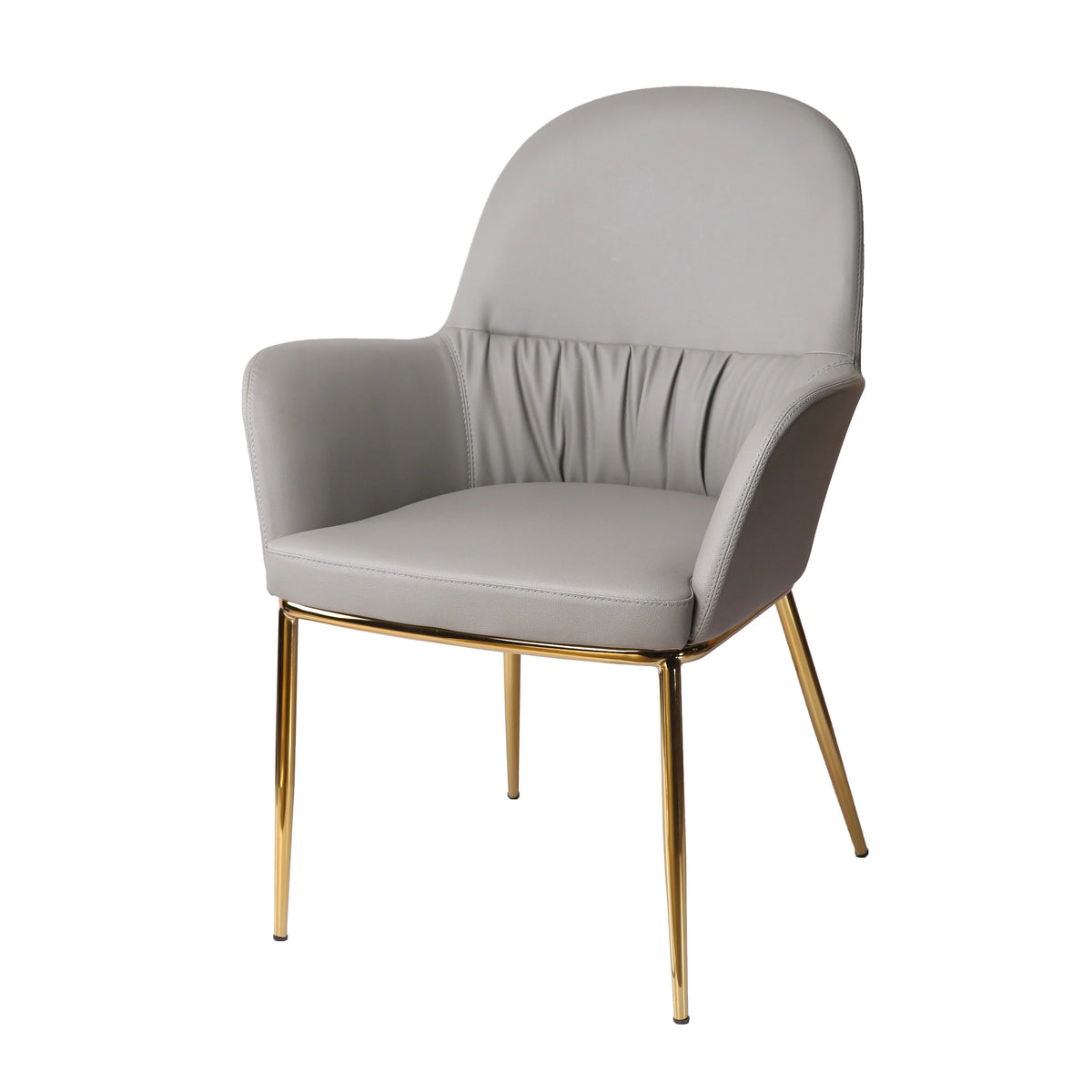 Grey Leatherette Accent Chair H4366