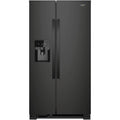 25 cu ft. Side-by-Side Refrigerator in Black H557