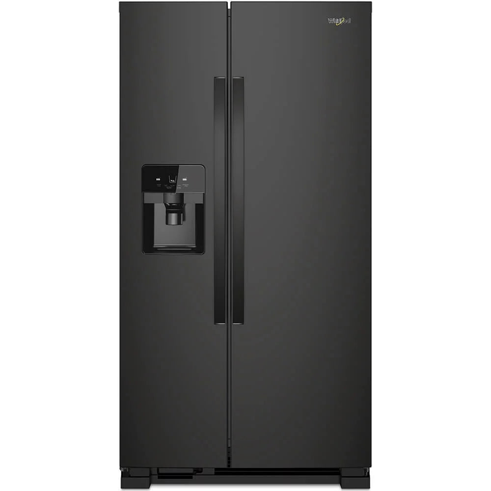 25 cu ft. Side-by-Side Refrigerator in Black H557