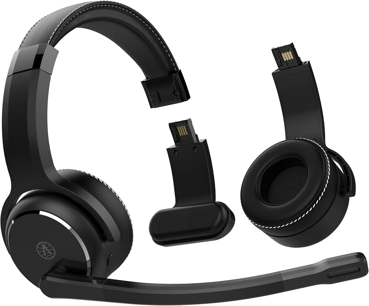 Wireless Headset with Noise Cancellation, Black M488