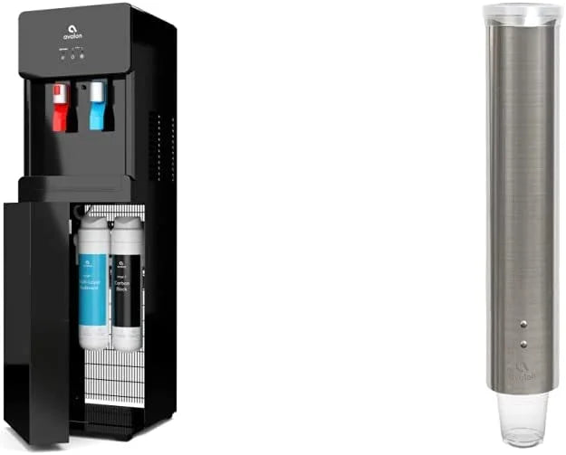 Hot & Cold Water Cooler with Stainless Steel Cup Dispenser T527