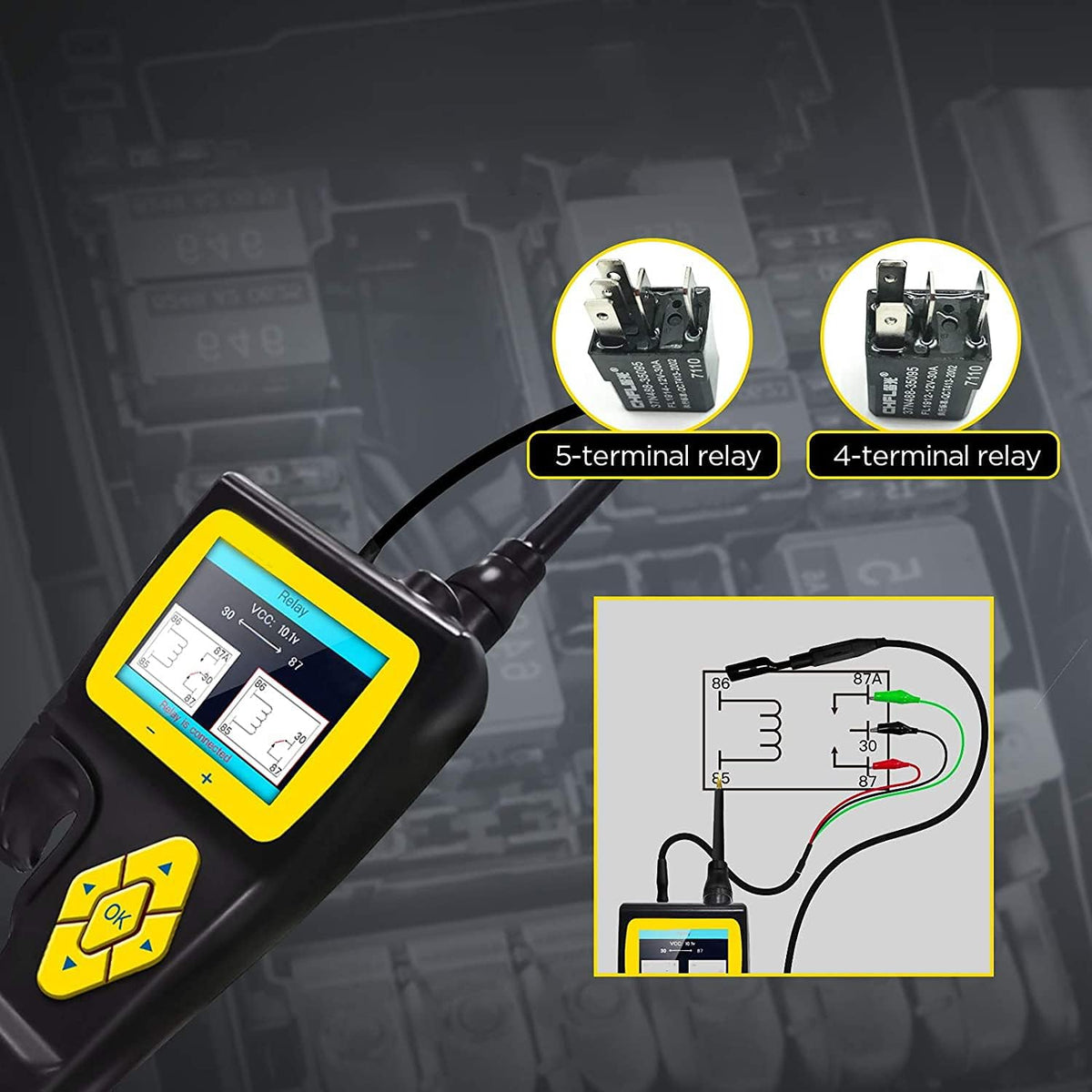 Car Electrical Circuit Tester with 2.4 LCD Display Z288