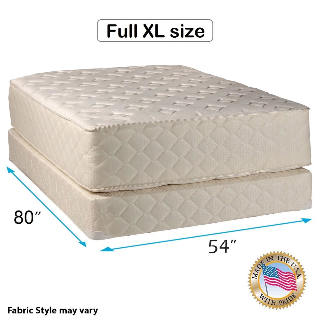 Full Extra Long Mattress & Low 5 Height Box Spring Set H1963