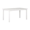 White Washed Wood Rectangular Outdoor Dining Table O38044