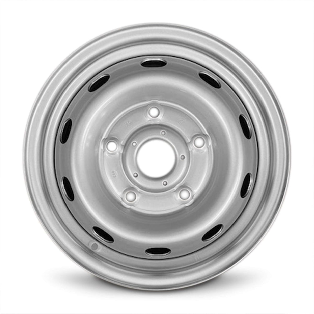 16 inch 5 Lug Silver Steel Wheel I9560