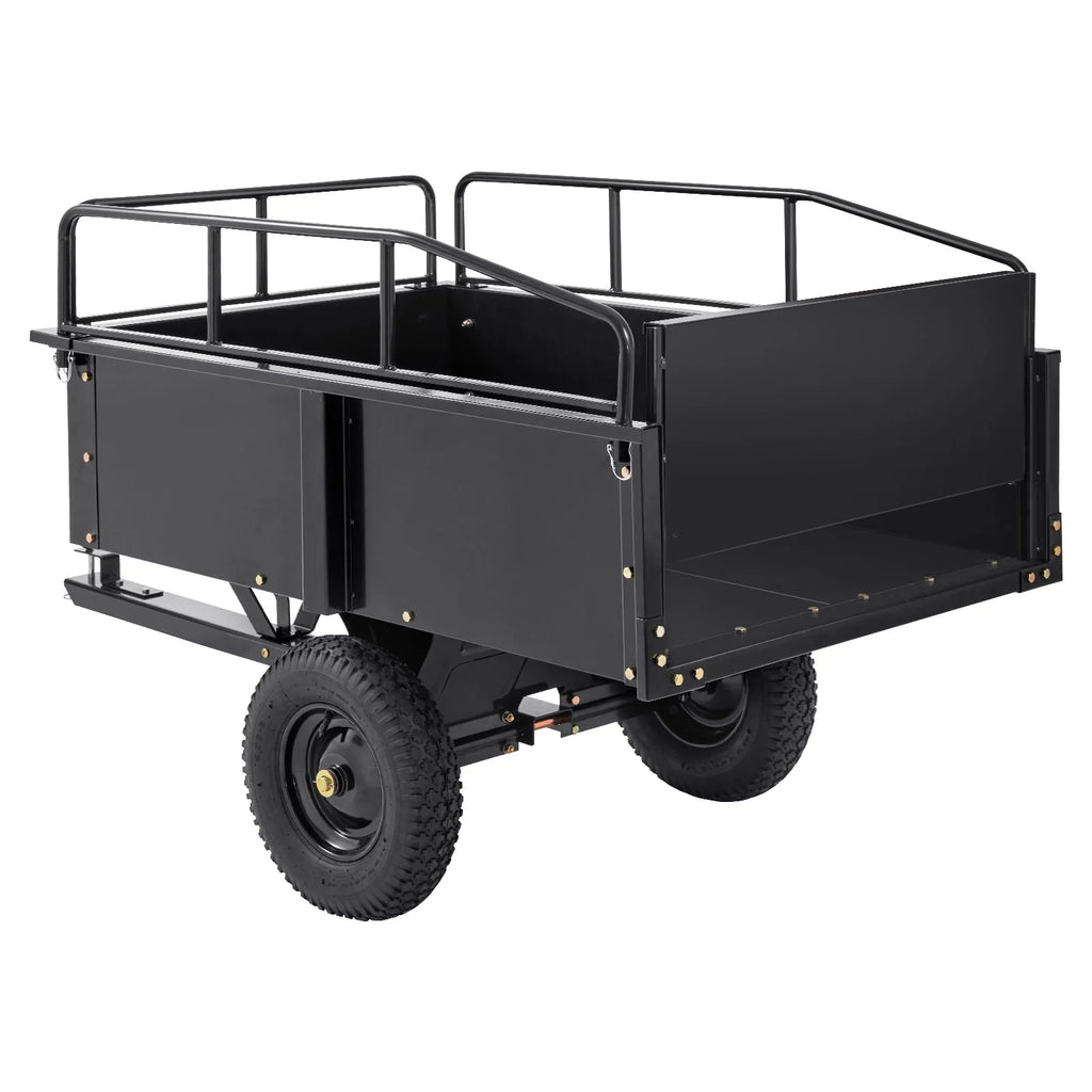 750 lbs 15 Cu. Ft Steel Utility Trailer with Removable Sides F93554