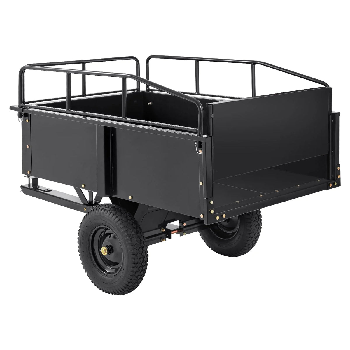 750 lbs 15 Cu. Ft Steel Utility Trailer with Removable Sides F93554