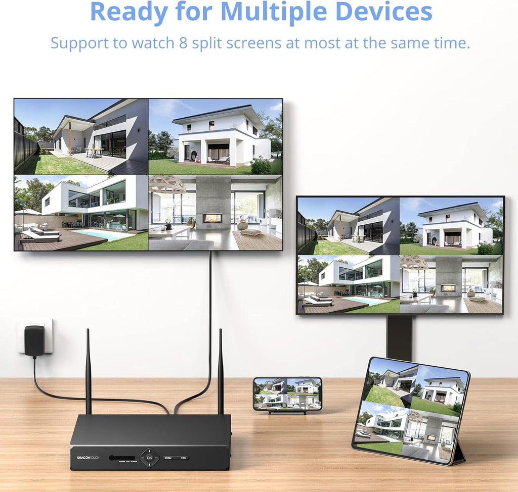 3MP WiFi Security Camera System with Color Night Vision Z23133