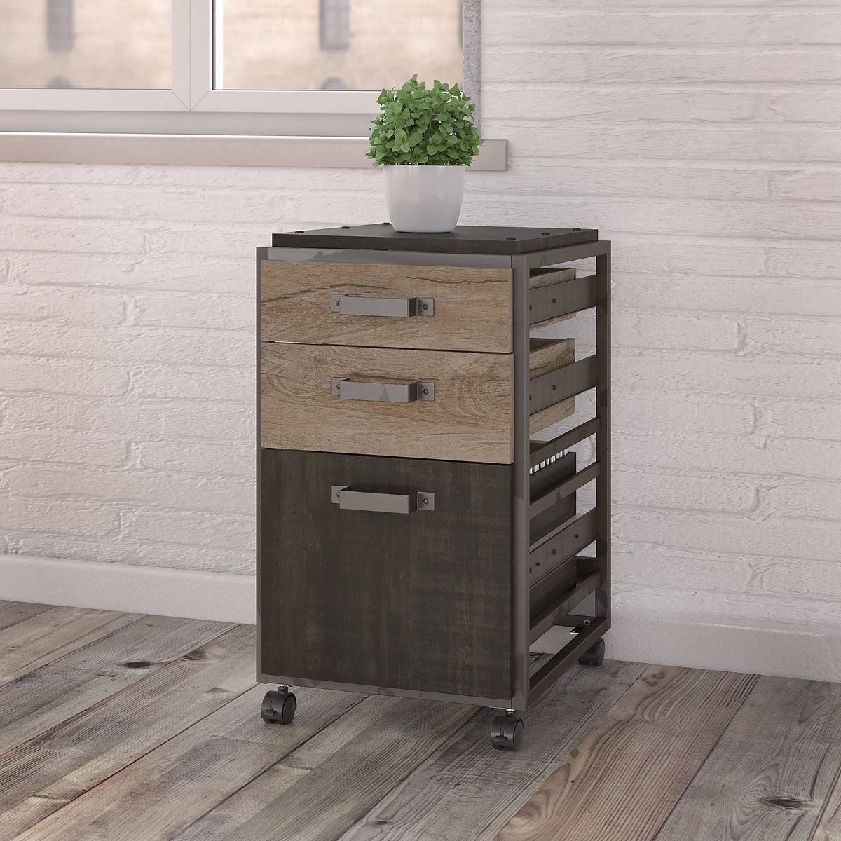 3-Drawer Mobile File Cabinet K575