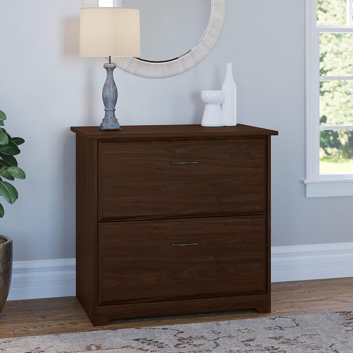 Modern Walnut Lateral File K551