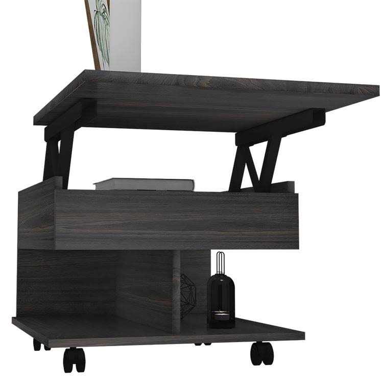 Lift Top Coffee Table with Casters in Espresso Y500