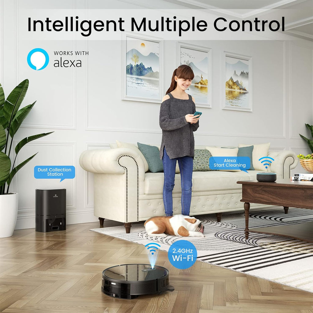 Robot Vacuum and Mop Combo with 3000Pa Suction Q83392