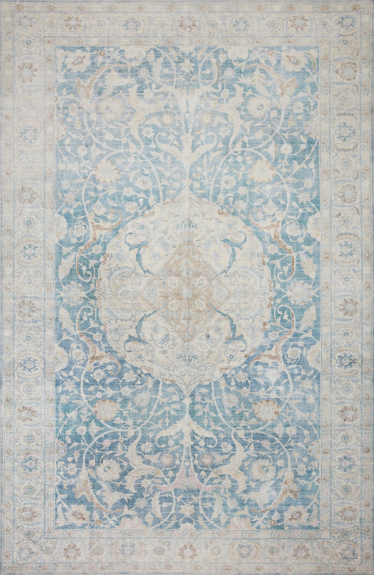 Antique Sky Rug 2.5' x 7'6 V552402