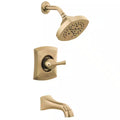 Single-Handle 5-Spray Tub and Shower Faucet in Champagne Bronze T67156