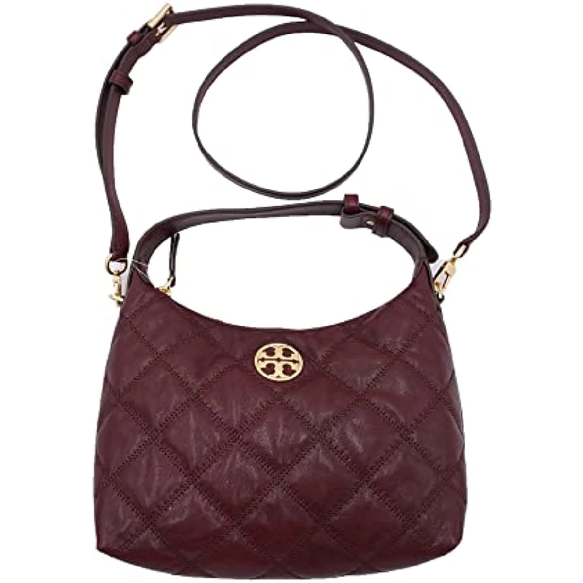 Quilted Leather Mini Hobo Bag W615