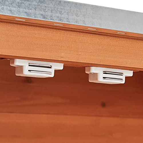 Brown Wooden Potting Bench Table with Removable Shelf Q37120
