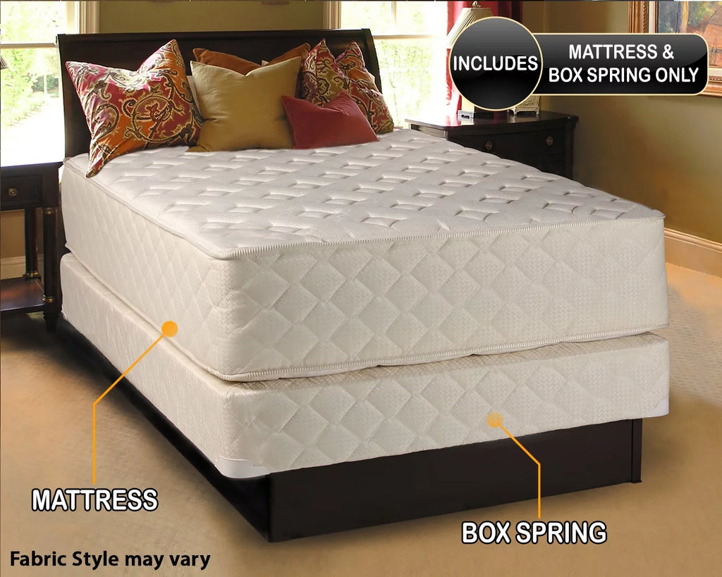 Full Extra Long Mattress & Low 5 Height Box Spring Set H1963