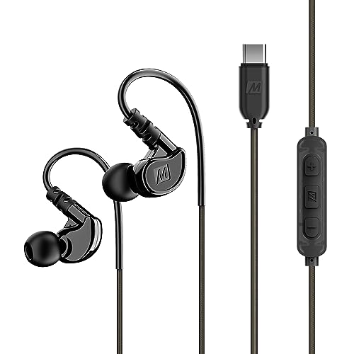 Black Wired In Ear Headphones with Microphone V489388