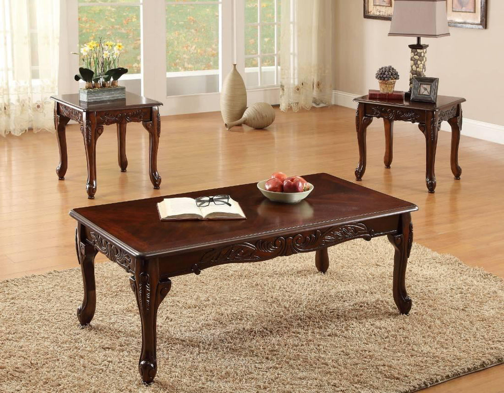 Purple & Dark Cherry 5pcs Living Room Set L95328