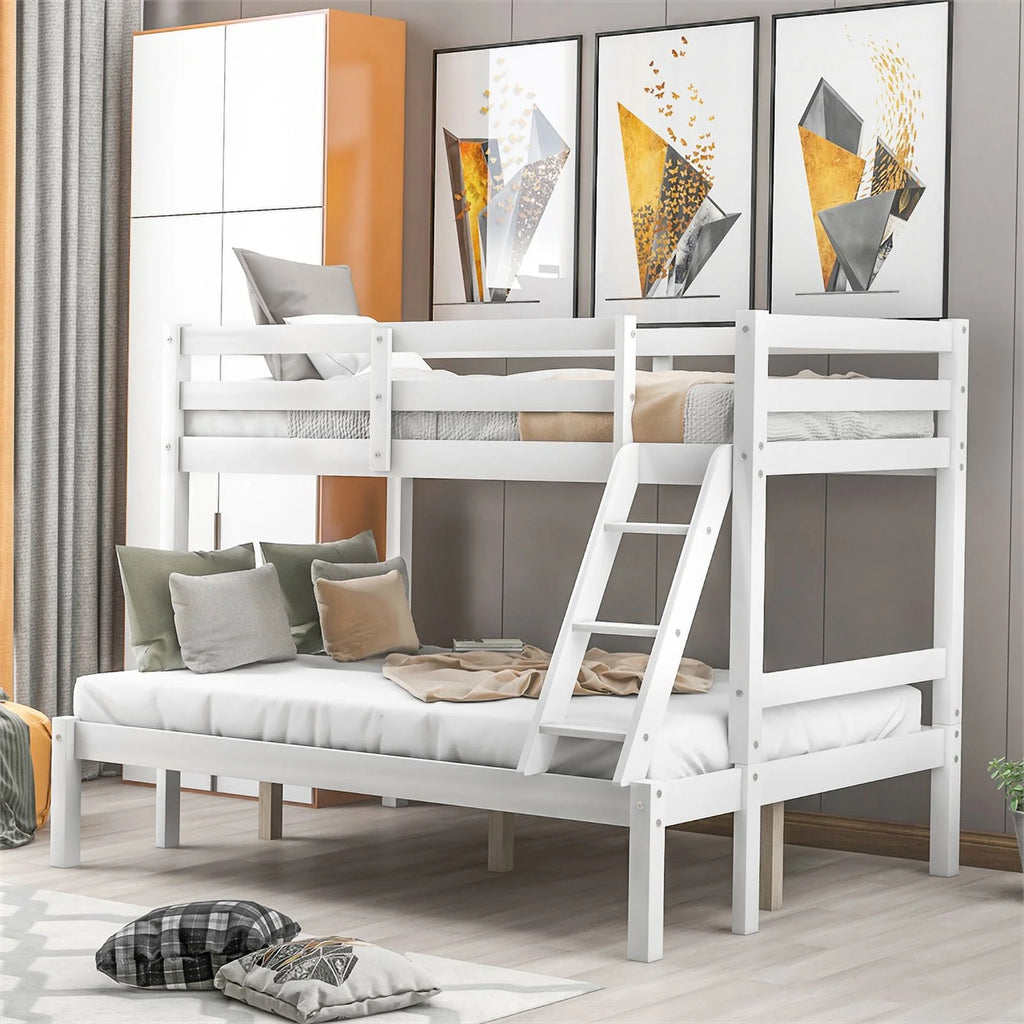 Wood Twin Over Full Bunk Bed E3200