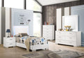 5 Piece Glossy White Wood Bedroom Set P3994