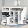 Twin Loft Bed with Storage M385