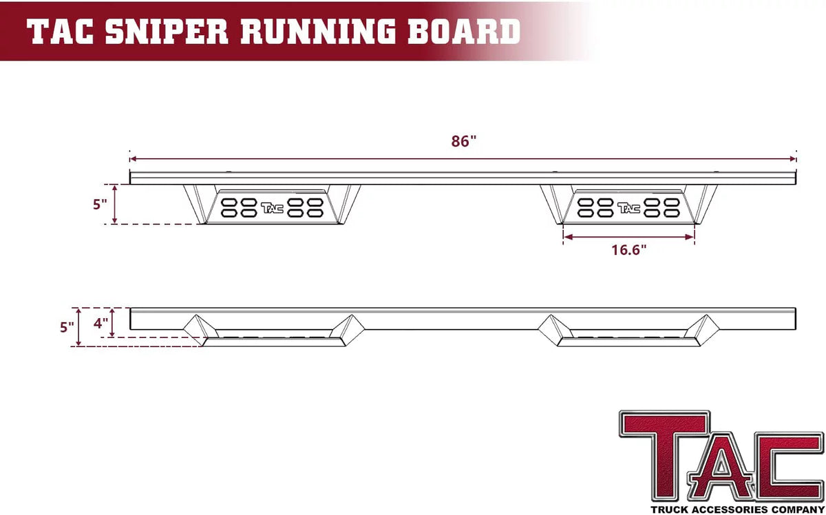 Running Boards Side Steps Nerf Bars 2pcs P943857