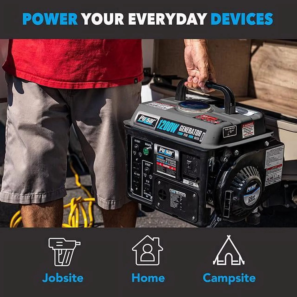 1200W Portable Gas-Powered Generator O809