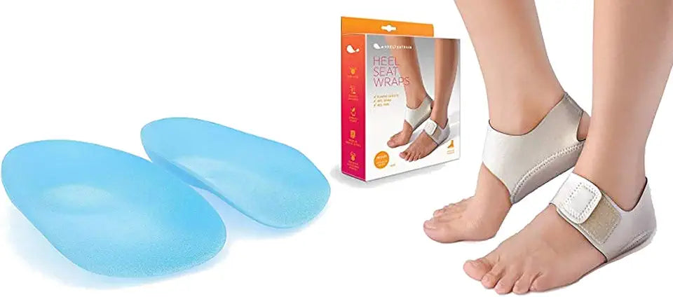 XL Plantar Fasciitis Insoles and Heel Wraps B267