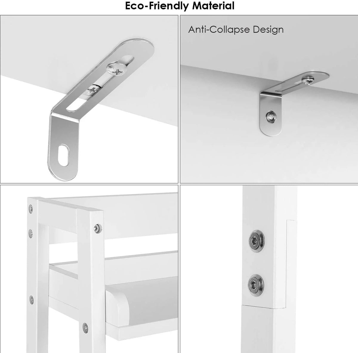 2-Tier White Over the Toilet Bathroom Shelf M94050