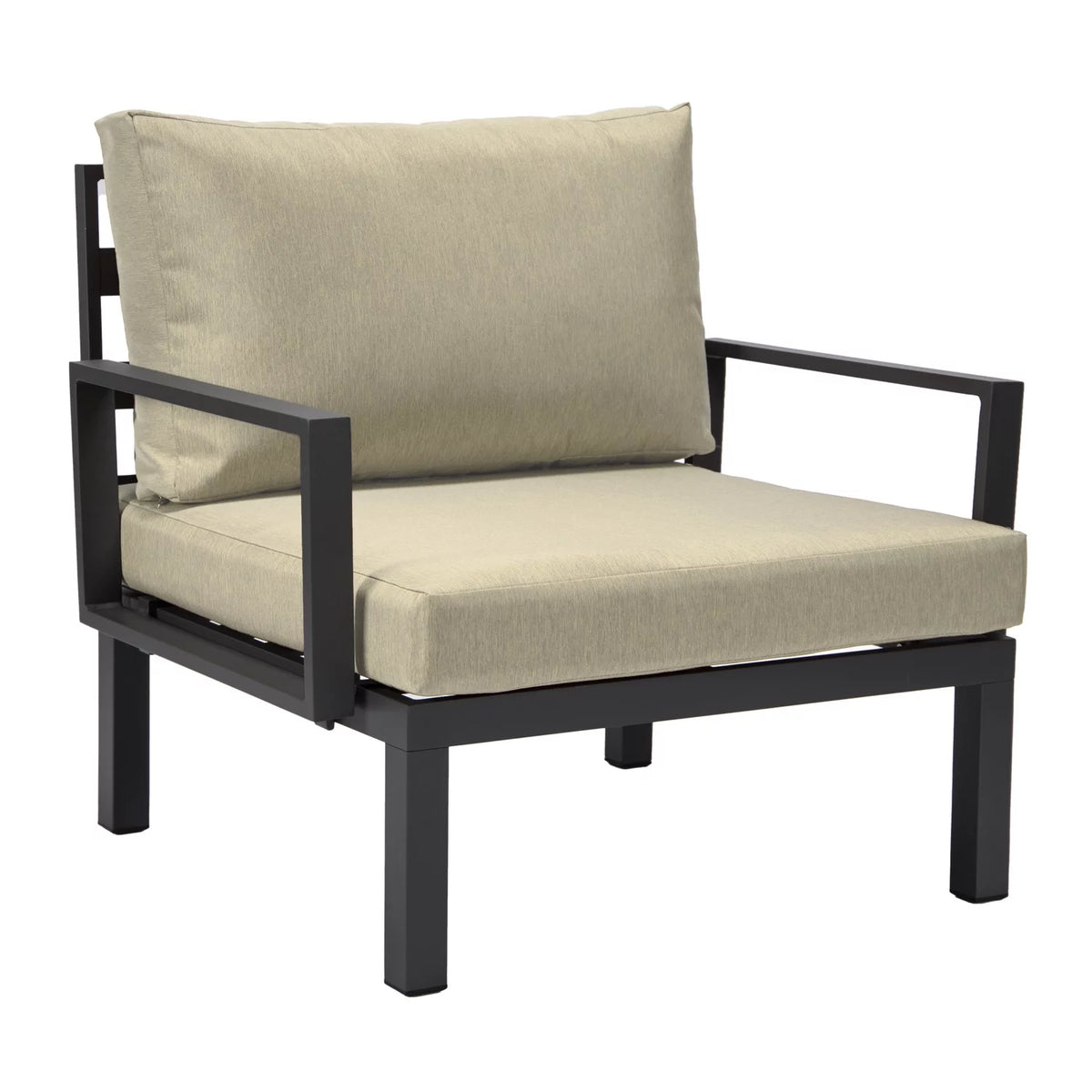 6-Piece Aluminum Patio Conversation Set With Cushions W9582