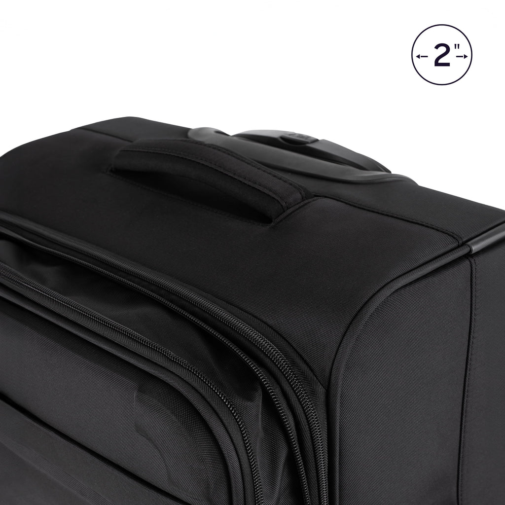3-Piece Softside Luggage Set, Black J1921
