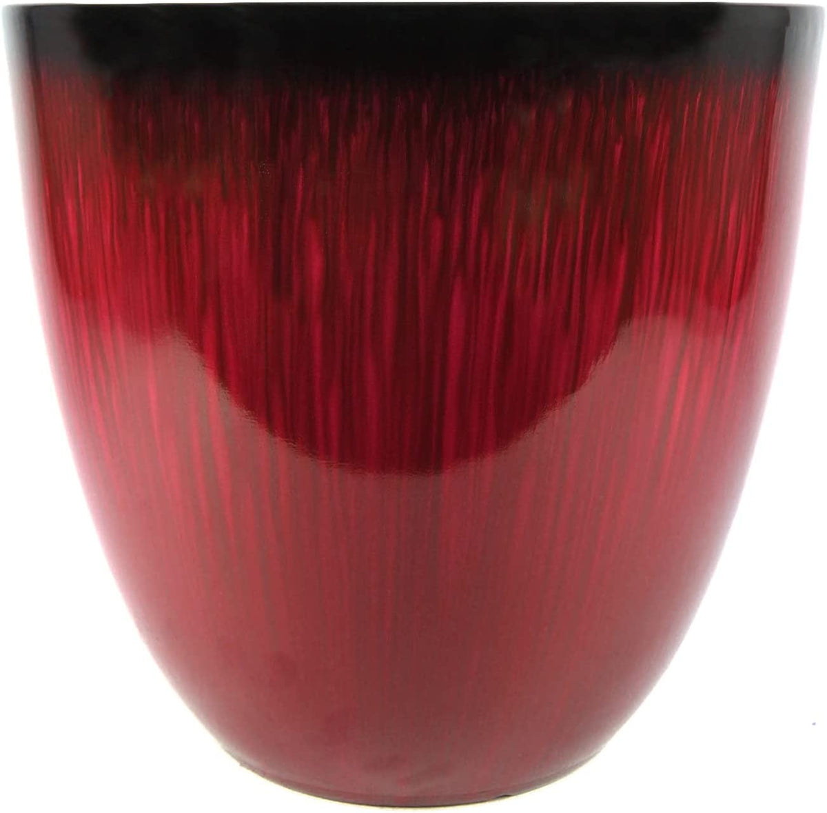 15 Inch Red Egg Shaped Planter L192503