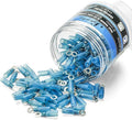 150PCS Heat Shrink Crimp Ring Connectors #10 Blue 16-14 AWG Q72818