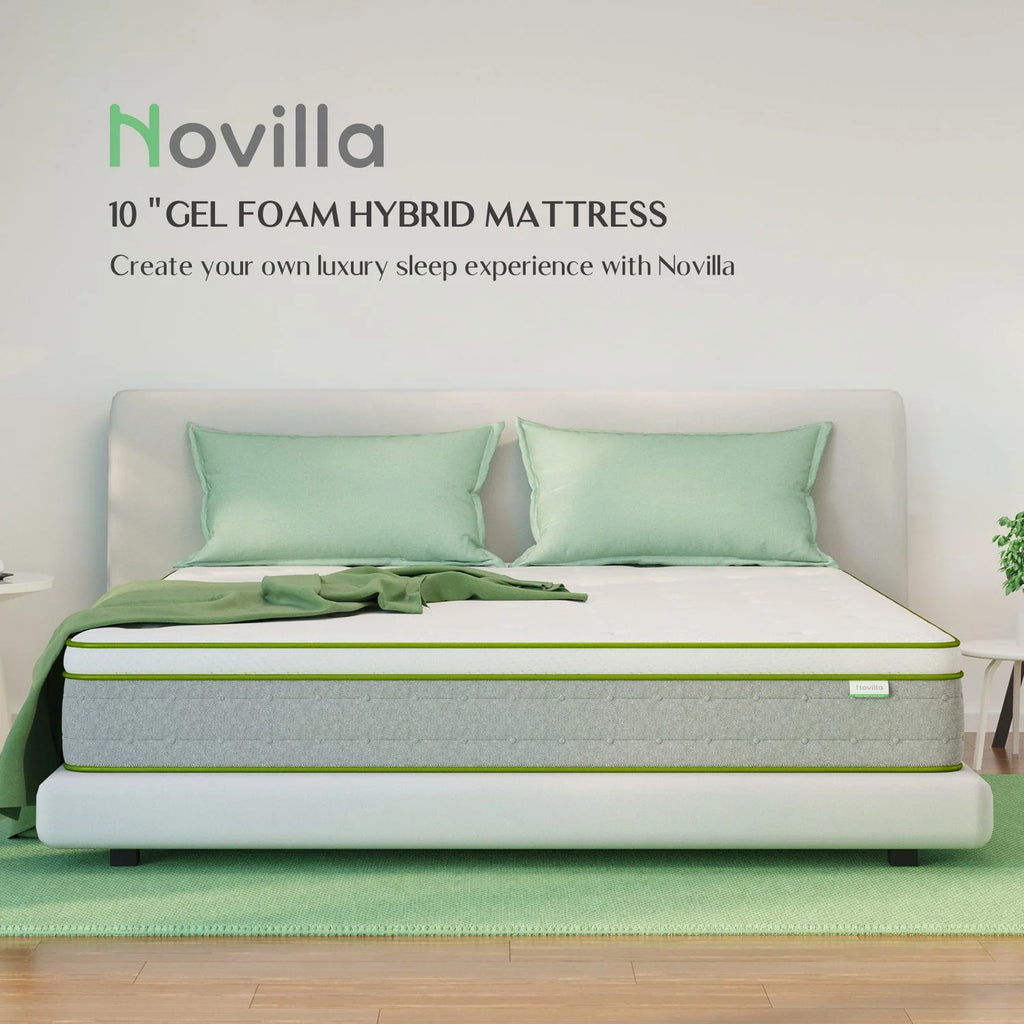 Queen Size Gel Memory Foam Hybrid Mattress O645